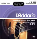 DADDARIO EXP13 Acoustic Guitar Set 80/20 Custom Lite
