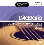 DADDARIO EXP26 Acoustic Guitar Set Phos Bronze Custom Lite
