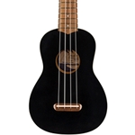 FENDER 0971610706 Venice Soprano Uke, Walnut Fingerboard, Black