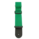 Henry Heller HPOLDGRN 2" Poly Strap with Sewn On Leather Ends Green