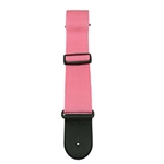 Henry Heller HPOLPNK 2" Poly Strap with Leather Ends Pink