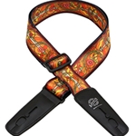 Henry Heller LIS034BM4 Lock-It Straps Series - Plush Poly Swords Guitar Strap