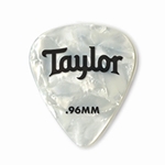 TAYLOR 80714 Taylor Celluloid 351 Picks White Pearl 0.96mm 12-Pack