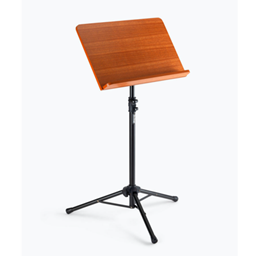 On Stage SM7312W Music Stand w/ Wide bookplate Wood