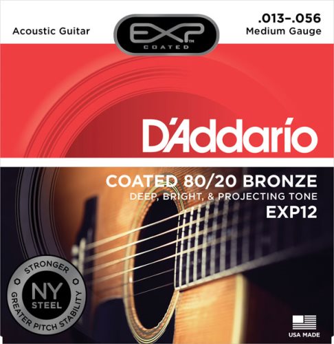 DADDARIO EXP12 Acoustic Guitar Set Exp 80/20 Medium