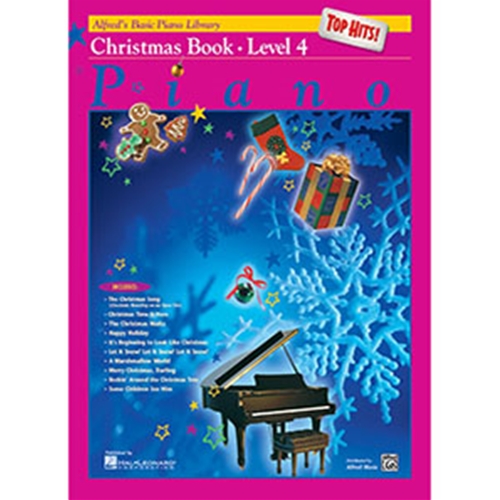 Alfred's Basic Piano Library Top Hits Christmas Book 4