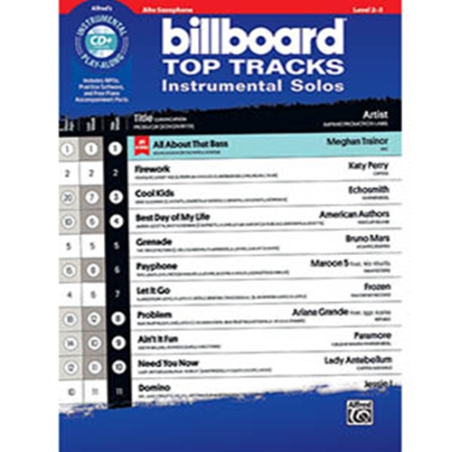 Billboard Top Tracks Instrumental Solos Alto Sax