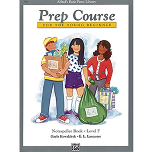 Alfred's Basic Piano Prep Course Notespeller Book F