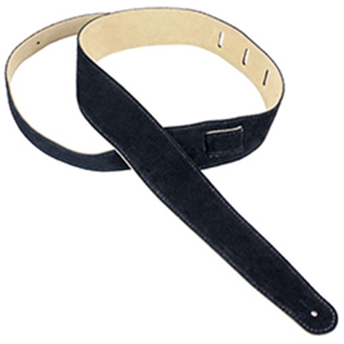 Henry Heller HBS25BLK 2.5" Basic Suede Guitar Strap Black