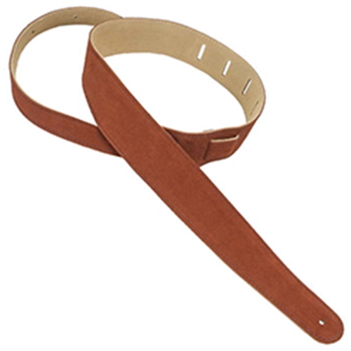 Henry Heller HBS2RST 2" Basic Suede Guitar Strap Rust