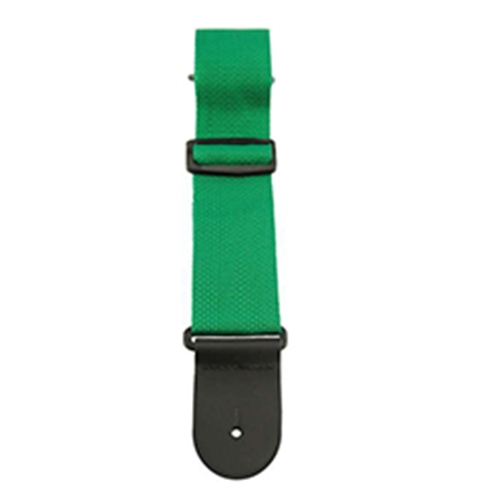 Henry Heller HPOLDGRN 2" Poly Strap with Sewn On Leather Ends Green