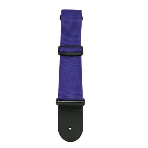 Henry Heller HPOLPUR 2" Poly Strap with Leather Ends Purple