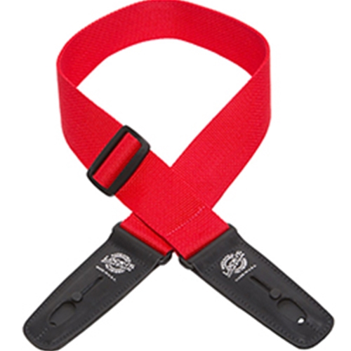 Henry Heller LIS061MT LockIt Straps Series  Jacquard Deep Red Guitar Strap