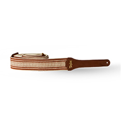 TAYLOR A20003 Taylor Academy Strap White / Brown Jacquard Cotton 2in