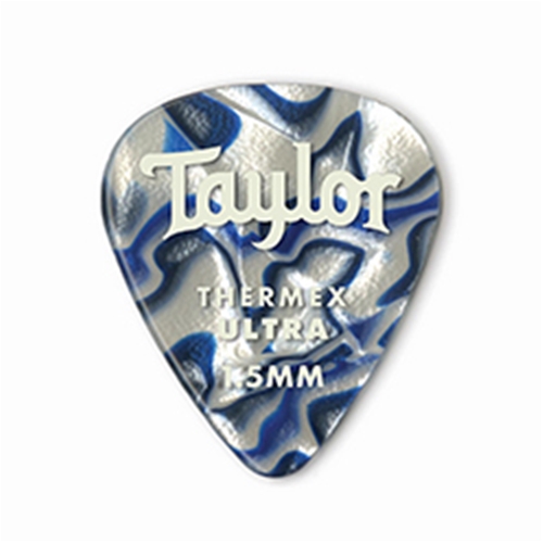 TAYLOR 80728 Taylor Premium Darktone 351 Thermex Ultra Picks Blue Swirl 1.50mm 6-Pack