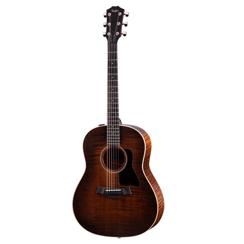 TAYLOR AD27EFT AD27E Flame Top Acoustic Guitar - Grand Pacific