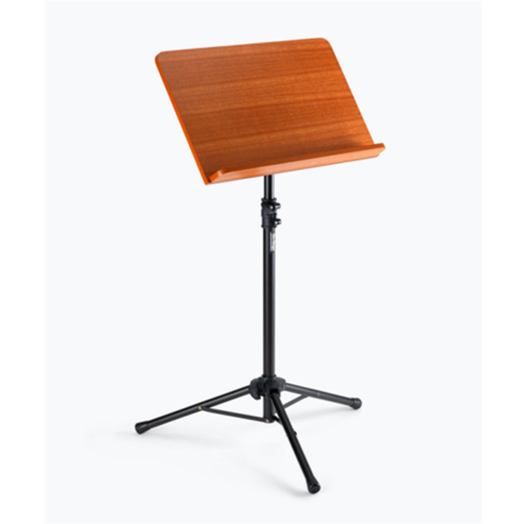 On Stage SM7312W Music Stand w/ Wide bookplate Wood