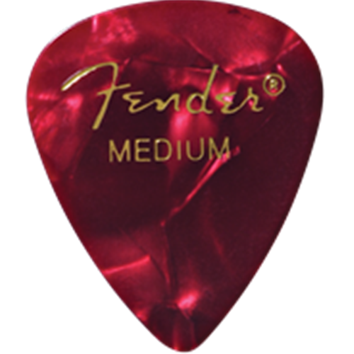 FENDER 1980351809 Celluloid Pick Pack Red Moto Medium