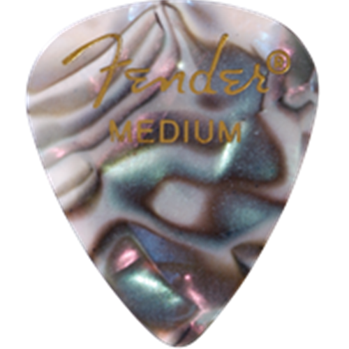 FENDER 1980351857 Celluloid Pick Pack Abalone Medium