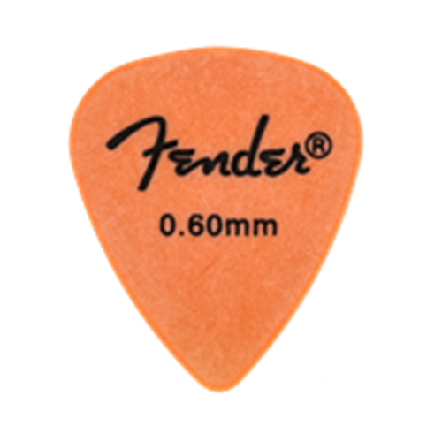 FENDER 2987351750 Rock on Pick Pack Orange Thin/Medium .60mm