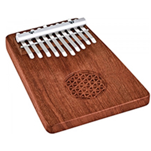 Meinl USA Perc KL1002FOL Sonic Energy Solid Kalimba 10 notes Zambesi Redwood Flower of Life