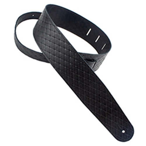 Henry Heller HQLBLK Leather Guitar Strap