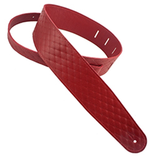 Henry Heller HQLRED Leather Guitar Strap