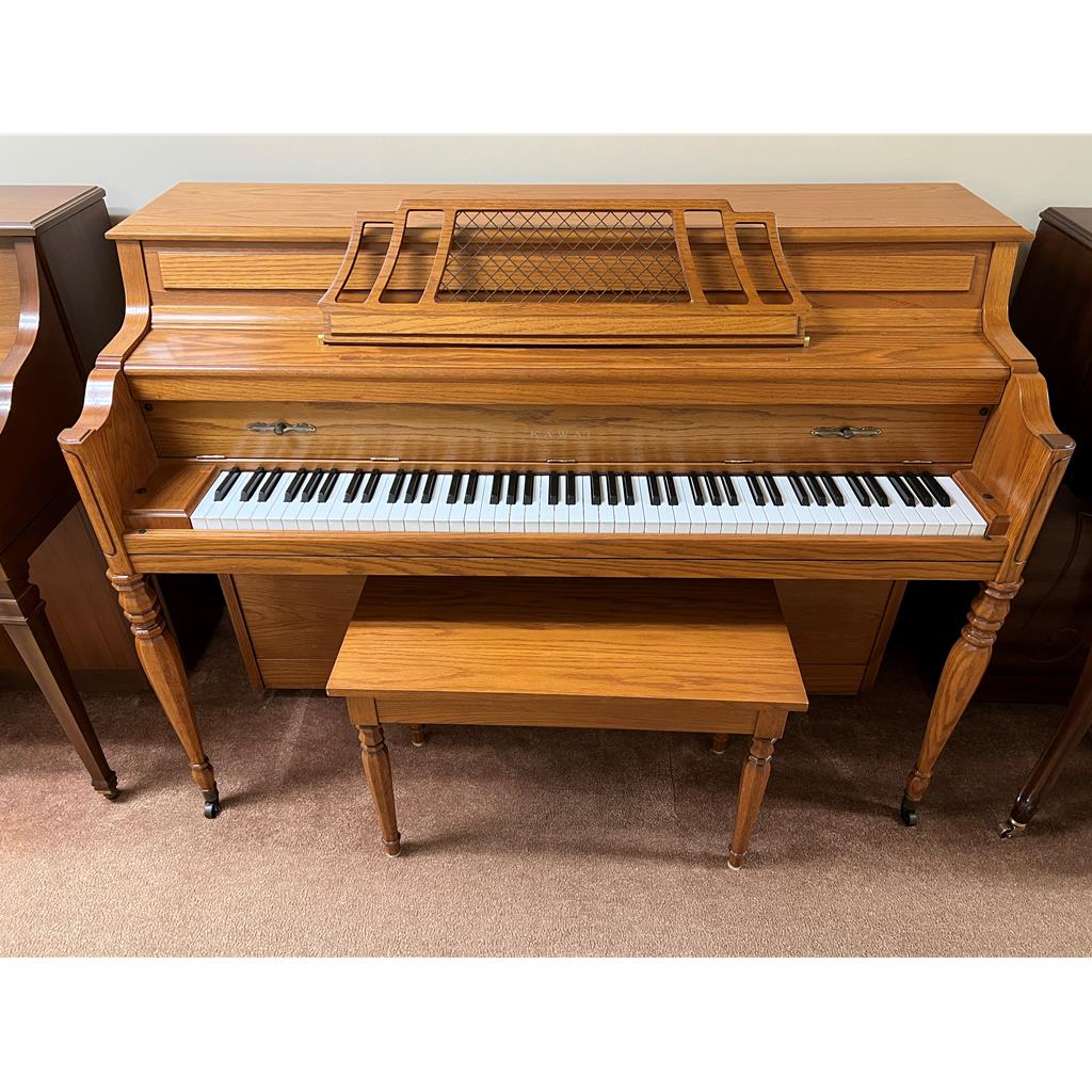 Kawai 602M Vertical Piano - Satin Oak