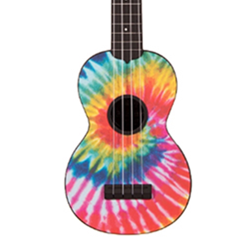 Kala Ukuleles KASUTIEDYE Soprano Ukulele Ukadelic Tie-Dye