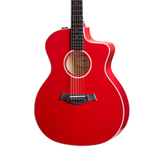 TAYLOR 214CEDLXRED DLX Grand Auditorium Acoustic Guitar