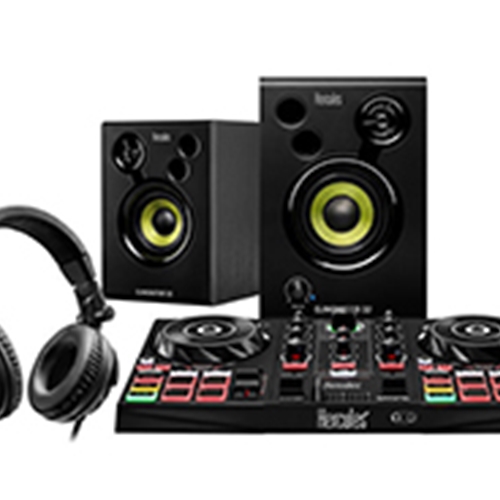 Hercules DJ DJLEARNINGKIT Learn To DJ Bundle w/ Controller Speakers Headphones & Software