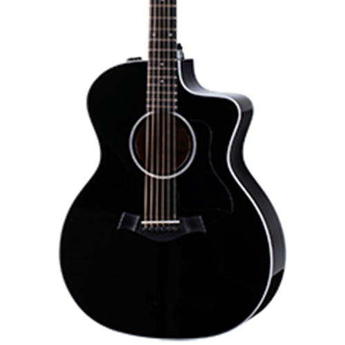 TAYLOR 214CEDLXBLK Dlx Grand Auditorium Acoustic Guitar