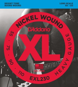 DADDARIO EXL230 Bass Guitar Set XL 55-110 Long Scale