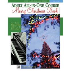 Alfred's Basic Adult All-in-One Piano Course Merry Christmas Book 1