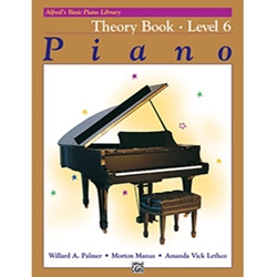Alfred's Basic Piano Library Theory Book 6