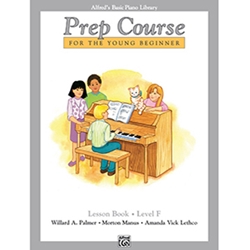 Alfred's Basic Piano Prep Course Lesson Book F