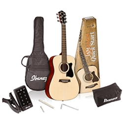 IBANEZ  IJV30 3/4 Acoustic Guitar Jam Pack Quick Start
