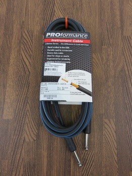 PROformance PRP15 15' Hot Shrink 1/4" to 1/4" Instrument Cable