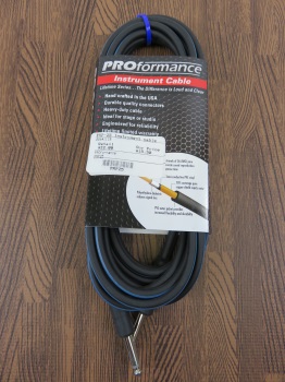 PROformance PRP25 25' Hot Shrink 1/4" to 1/4" Instrument Cable