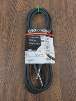 PROformance PRP6 6' Hot Shrink 1/4" to 1/4" Instrument Cable
