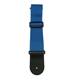 Henry Heller HPOLBLU 2" Poly Strap with Leather Ends Royal Blue