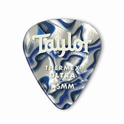 TAYLOR 80728 Taylor Premium Darktone 351 Thermex Ultra Picks Blue Swirl 1.50mm 6-Pack