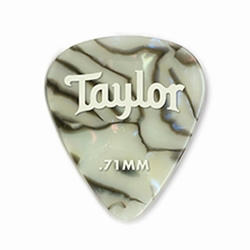 TAYLOR 80735 Taylor Celluloid 351 Picks Abalone 0.71mm  12-Pack